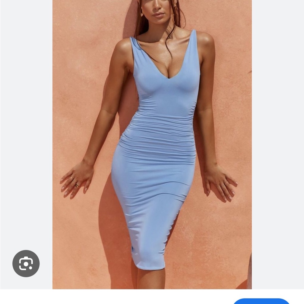 Oh Polly blue midi dress